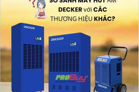 So sánh máy hút ẩm công nghiệp DECKER với các thương hiệu khác trên thị trường