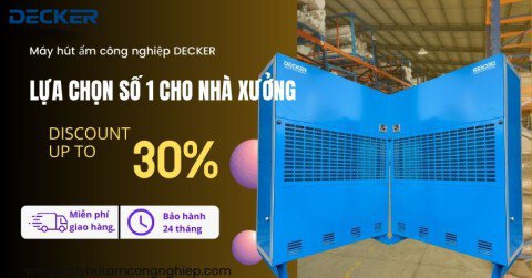 Tại sao máy hút ẩm công nghiệp DECKER là lựa chọn số 1 cho kho bãi và nhà máy?