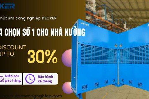 Tại sao máy hút ẩm công nghiệp DECKER là lựa chọn số 1 cho kho bãi và nhà máy?