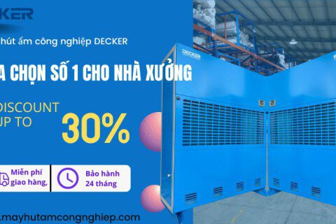 Lý do máy hút ẩm công nghiệp DECKER là lựa chọn hàng đầu số 1 cho kho bãi và nhà xưởng