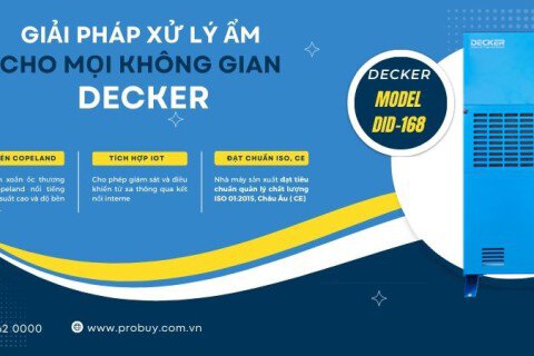 Máy hút ẩm công nghiệp DECKER có tiết kiệm điện năng không?