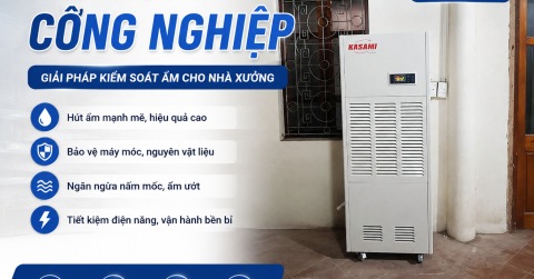 MÁY HÚT ẨM CÔNG NGHIỆP – GIẢI PHÁP KIỂM SOÁT ĐỘ ẨM TỐI ƯU CHO DOANH NGHIỆP