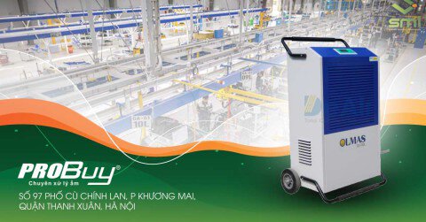Máy hút ẩm công nghiệp Olmas - Giải pháp xử lý ẩm cho doanh nghiệp